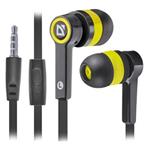 Defender Pulse 420, slúchadlá s mikrofónom, bez ovládania hlasitosti, čierno-žltá, špuntové, 3.5 mm