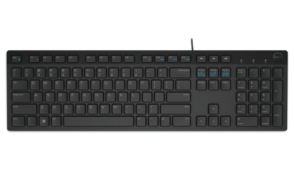 DELL klávesnice KB216/ multimediální/ Italská/ USB/ drátová/ černá 580-ADHM
