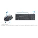 Dell Multi-Device Wireless Keyboard and Mouse - KM7120W - Czech/Slovak 580-AIWQ KM7120W-GY-CSK