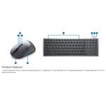 Dell Multi-Device Wireless Keyboard and Mouse - KM7120W - US International (QWERTY) KM7120W-GY-INT