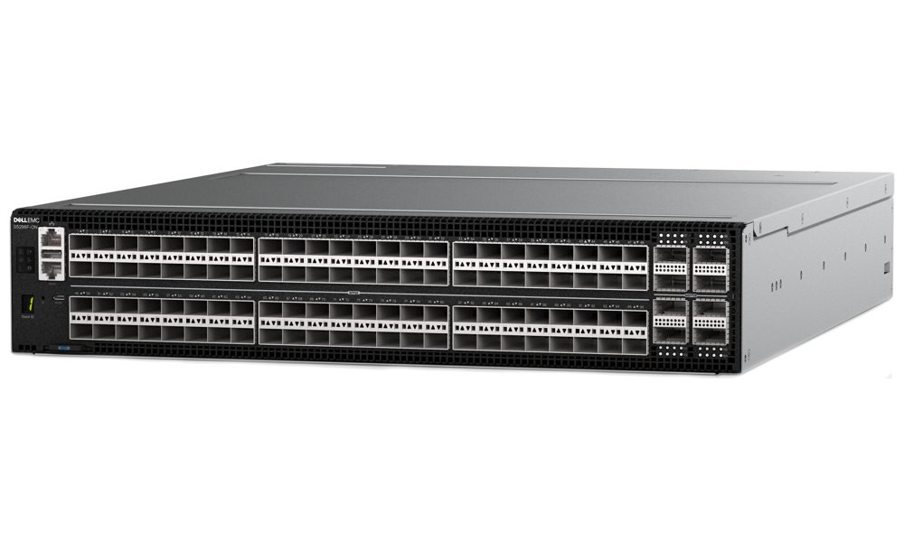 DELL Networking S5296F-ON Switch,96x 25GbE SFP28, 8x 100GbE QSFP28 ports, IO to PSU air, 2x PSU/ OS10/ 3Y PS N S5296-CTO