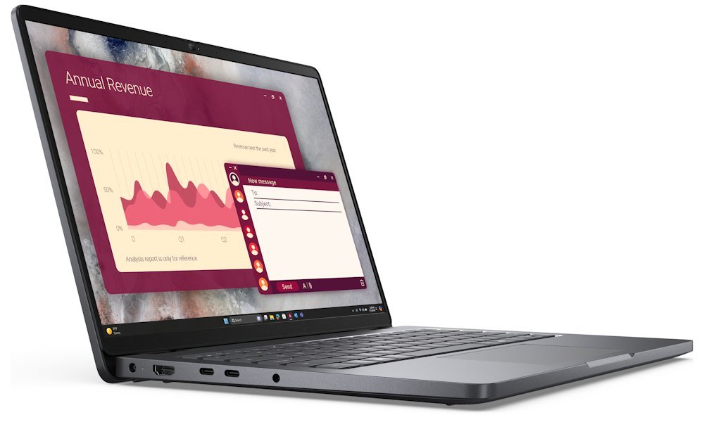 DELL NTB Pro 14 PC14255/AMD Ryzen 5 220/16GB/256SSD/14" FHD+ /IR Cam & Mic/NO AC Adapter/WLAN/Backlit Kb/W11P/3Y P 2H1GP