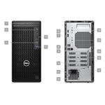 Dell OptiPlex 3000 MT, 180W, TPM, i3-12100, 8GB, 256GB SSD, Integrated, DVD RW, no WLAN, Kb, Mouse, 2HD21