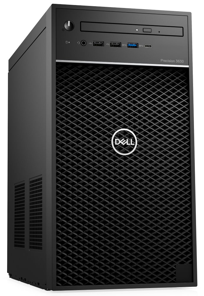 Dell Precision T3630 i7-8700/16GB/256GB SSD+1TB/P1000-4GB/DVD-RW/USB-C/DP/W10P/3RNBD/Černý C274V