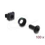 Delock 10” a 19” Racková montážní sada 100 kusů černá 42434