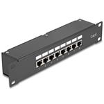 Delock 10” Propojovací patch panel, 8 portový, Cat.6 43304