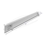 Delock 19” zaslepovací panel z plastu ABS s funkcí zacvaknutí, 1U, šedá 67274