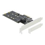 DELOCK, 3 port SATA and 2 slot M.2 Key B PCI Exp 90499