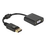 DELOCK, Adapter DisplayPort 1.2 male to VGA fema 61006