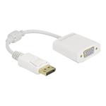 DELOCK, Adapter DisplayPort 1.2 male to VGA fema 61007