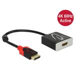 Delock Adaptér Displayport 1.2 samec > HDMI samice 4K 60 Hz aktivní 62734