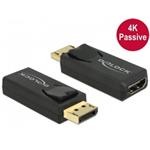 Delock adaptér Displayport 1.2 samec > HDMI samice 4K pasivní černý 65571