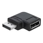 DeLOCK - Adaptér DisplayPort - DisplayPort (M) levý úhel do DisplayPort (F) - DisplayPort 1.4 - 3.3 66296