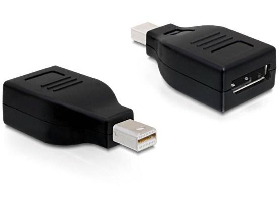 DeLOCK - Adaptér DisplayPort - Mini DisplayPort (M) do DisplayPort (F) - černá 65238