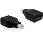 DeLOCK - Adaptér DisplayPort - Mini DisplayPort (M) do DisplayPort (F) - černá 65238