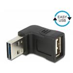 Delock adaptér EASY-USB 2.0-A samec > USB 2.0-A samice pravoúhlý nahoru/dolů 65521