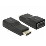 Delock Adaptér HDMI samec > VGA samice černá 65655
