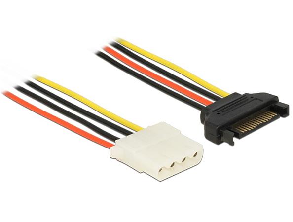 DeLOCK - Adaptér napájení - 4 pinové interní napájení (F) do SATA napájení (M) - 20 cm