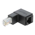 DELOCK, Adapter RJ45 plug downwards angled > RJ4 86423