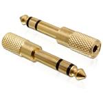 Delock adaptér stereo jack 6,35 mm samec na stereo jack 3,5 mm samice