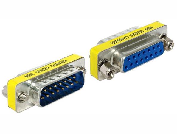 Delock adaptér Sub-D 15 pin (M) > (F) 65481