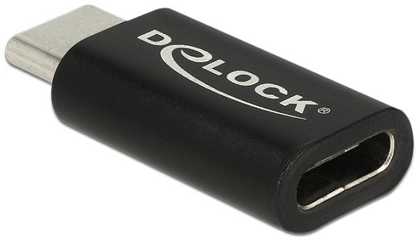 Delock Adaptér SuperSpeed USB 10 Gbps (USB 3.1 Gen 2) USB Type-C™ samec > port samice černý 65697
