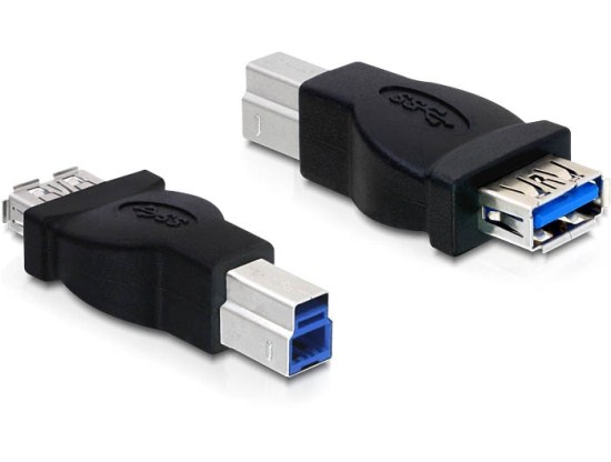 DeLock adaptér USB 3.0-B samec na USB 3.0 A samice 65179