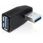 DeLock adaptér USB 3.0 samec - USB 3.0 samice pod úhelem 270° horizontálně 65342