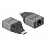 Delock Adaptér USB Type-C™ na Gigabit LAN 10/100/1000 Mbps – kompaktní konstrukce 64118