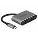 Delock Adaptér z USB Type-C™ na HDMI a VGA s portem rozhraní USB 3.0 a PD 64074