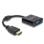 Delock Adaptér ze samec konektoru HDMI na zásuvkový černá 61077