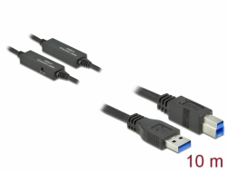 Delock Aktivní kabel USB 3.2 Gen 1, z USB Typu-A na USB Typu-B, délka 10 m 85380