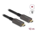 Delock Aktivní optický kabel USB-C™ 4K Video + Data + PD, délka 10 m 84150