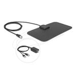 Delock Aktivní všesměrová DAB+ DVB-T2 anténa F, zástrčka, 5 - 25 dB, černá, s lepicí montáží 12085