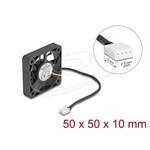 Delock Axiální ventilátor: 12 V DC, 50 x 50 x 10 mm, černý 67314
