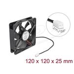 Delock Axiální ventilátor: 5 V DC, 120 x 120 x 25 mm, černý 67292