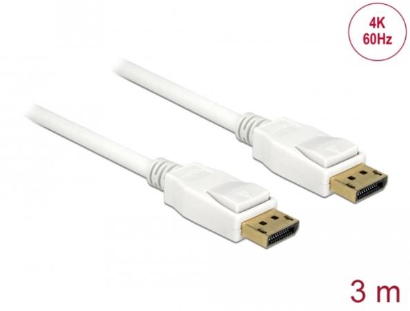 Delock Cable Displayport 1.2 male > Displayport male 4K 3 m 84878