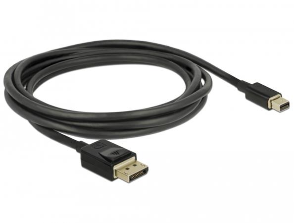 Delock cable Displayport (M) -> Displayport mini (M) v1.4 8K 2m black 84928