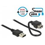Delock Cable EASY-USB 2.0 Type-A male > EASY-USB 2.0 Type-A female ShapeCable 0.2 m 83662