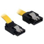 Delock Cable SATA 6 Gb/s male straight>SATA male upwards angled 20 cm yellow met