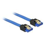 Delock Cable SATA 6 Gb/s receptacle straight->SATA receptacle straight 10cm blue