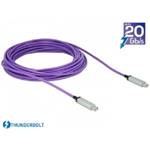 Delock Cable Thunderbolt™ optical male / male 10 m purple 83606