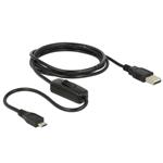 Delock Charging Cable USB 2.0 Type-A male > USB 2.0 Micro-B male with switch for Raspberry Pi 1.5 m 84803