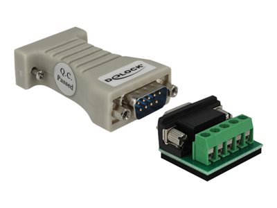 DeLock Converter 1 x Serial RS-232 DB9 female to 1 x Serial RS-422/485 DB9 male with ESD protection 62920