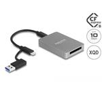 Delock Čtečka karet s rozhraním USB Type-C™ v hliníkovém krytu na paměťové karty CFexpress nebo XQD 91008