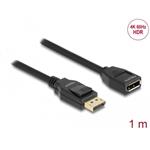 Delock DisplayPort 1.2 prodlužovací kabel 4K 60 Hz 2 m 80002