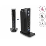 Delock Dokovací stanice USB, duální DisplayPort, 4K / USB 3.2 / LAN / Audio (Displaylink) 87728