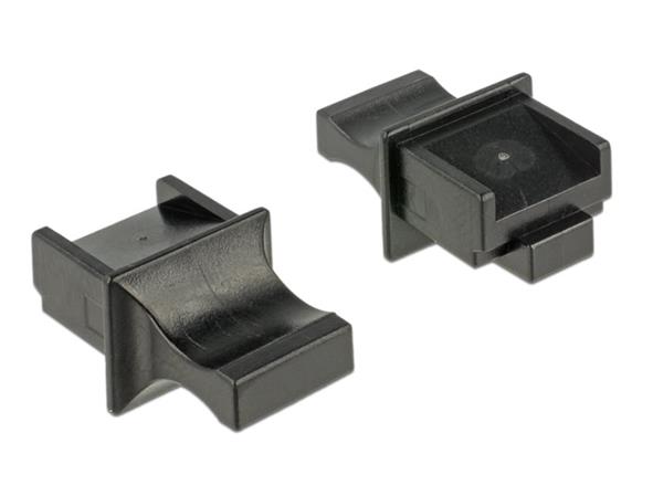 DeLOCK Dust Cover for RJ45 - Krytka proti prachu - černá (balení 10) 64020