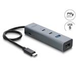 Delock Dvouportový kabelový rozbočovač USB 5 Gbps Typ-A s kDelock 4 portový rozbočovač USB 5onektorem USB Type-C™, 64378