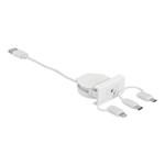 DELOCK, Easy 45 Module USB 2.0 3 in 1 Retractabl 81375